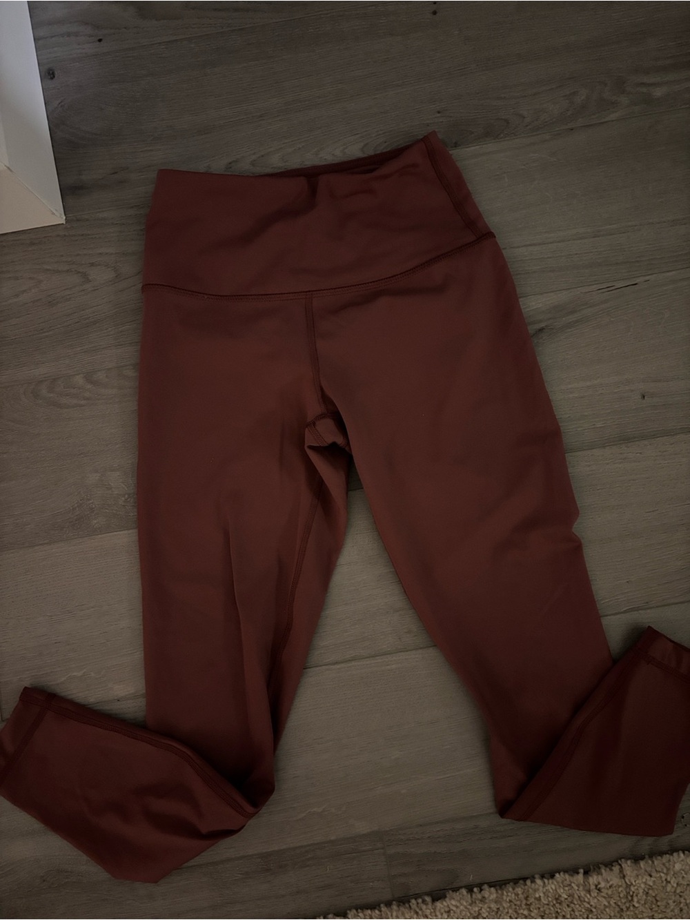 90 Degree By Reflex Rust Brown High-Waist Leggings